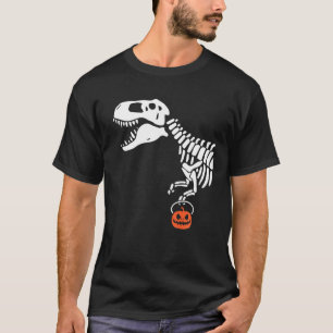 Skeleton Rex Trick R Leckerei Kostüm Witziges Hall T-Shirt