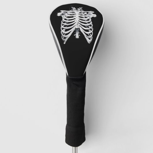 Skeleton Rib Cage Halloween Kostüm Golf Headcover (Vorderseite)
