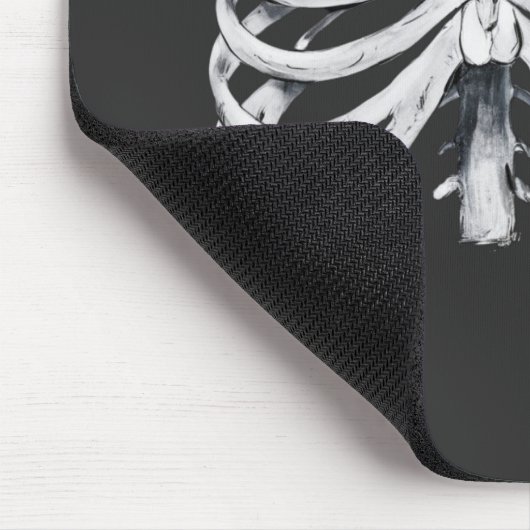 Skeleton Rib Cage Halloween Kostüm Mousepad (Ecke)