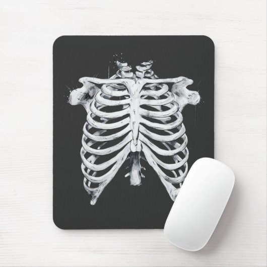 Skeleton Rib Cage Halloween Kostüm Mousepad (Mit Mouse)