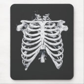 Skeleton Rib Cage Halloween Kostüm Mousepad (Vorne)