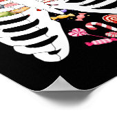 Skeleton Rib Cage Röntgen Candy Funny Halloween Ko Poster (Ecke)