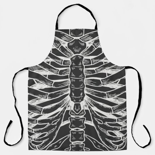Skeleton Rib Cage Schürze (Vorderseite)
