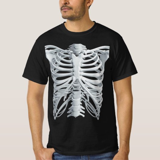 Skeleton Rib Cage T-Shirt (Vorderseite)