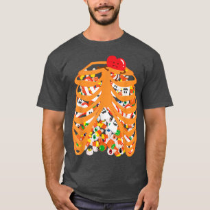 Skeleton Rib Cage Xray Candy Halloween Trick oder T-Shirt
