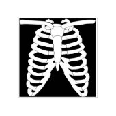 Skeleton ribs Illustration Art Briefmarke Gummistempel (Prägung)