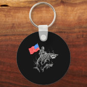 Skeleton Ride Shark 4. Juli Schlüsselanhänger (Vorderseite)