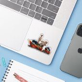 Skeleton Rider Aufkleber (Laptop mit iPhone)