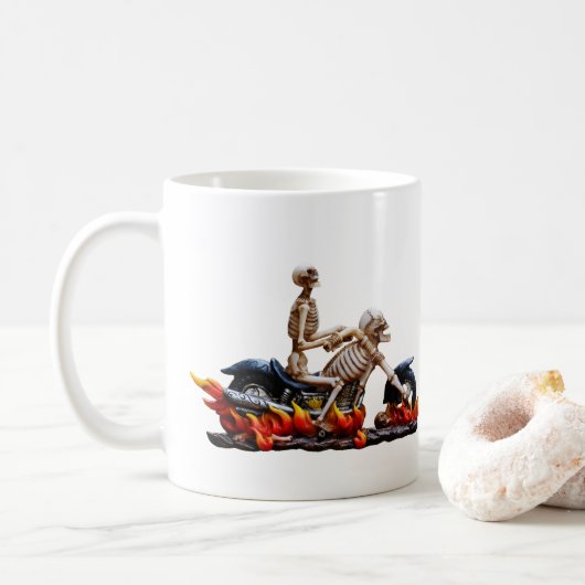 Skeleton Rider Kaffeetasse (Mit Donut)