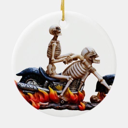 Skeleton Rider Keramik Ornament (Hinten)