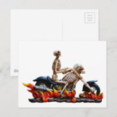 Skeleton Rider Postkarte (Vorne/Hinten)