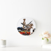 Skeleton Rider Runde Wanduhr (Zuhause)