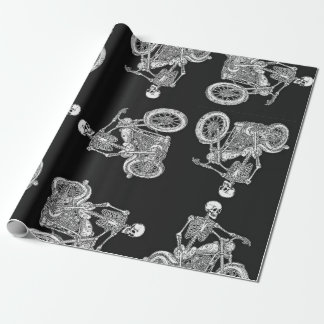 Skeleton Rides A Harley Geschenkpapier