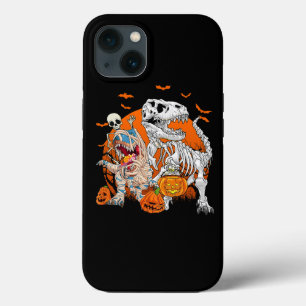Skeleton Riding Mummy Dinosaur T rex Halloween Spa Case-Mate iPhone Hülle