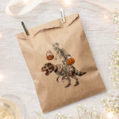 Skeleton Riding Mummy Dinosaur T rex Halloween Spa Geschenktütchen (Ausgeschnitten)