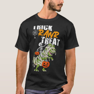 Skeleton Riding Mummy Dinosaur Trick Rawr Leckerei T-Shirt