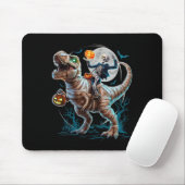 Skeleton Riding Mummy Pumpkin T Rex Dinosaur Funny Mousepad (Mit Mouse)