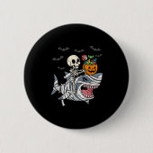 Skeleton Riding Mummy Shark Halloween Boys Toddler Button (Vorderseite)