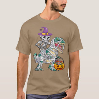 Skeleton Riding Mummy T re Funny Skeleton Hexe Ha T-Shirt