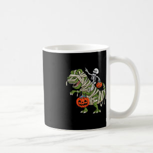 Skeleton Riding Mummy T Rex Halloween Boys Girls K Kaffeetasse