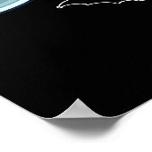 Skeleton Riding Shark Funny Halloween Geschenke Poster (Ecke)