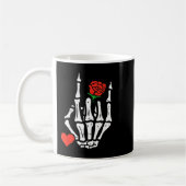 Skeleton Rock Band Punk Rocker Valentines Day Men Kaffeetasse (Links)