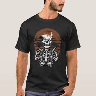 Skeleton Rock Hand Black History Monte BLM Melanin T-Shirt