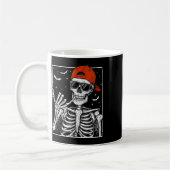 Skeleton Rock Hand Halloween Kostüm Cool Rock Muse Kaffeetasse (Links)
