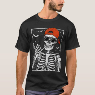 Skeleton Rock Hand Halloween Kostüm Cool Rock Muse T-Shirt