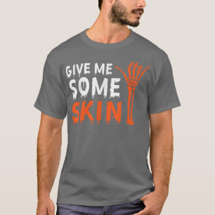 Skeleton Rock Hand Lazy Halloween Kostüm Funny Bo T-Shirt
