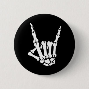 Skeleton Rock Hand Pocket Lazy Halloween Kostüm C Button