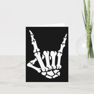 Skeleton Rock Hand Pocket Lazy Halloween Kostüm C Karte