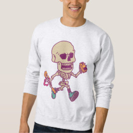 Skeleton Rocker Gitarrist Sweatshirt