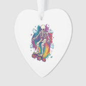 Skeleton Roller Skater Ornament (Vorderseite)