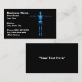 Skeleton Röntgenstrahl Visitenkarte (Vorne/Hinten)