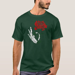 Skeleton Rose Bride Tattoo Design T-Shirt