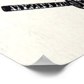 Skeleton Samurai mit Katana und Hat Halloween Poster (Ecke)