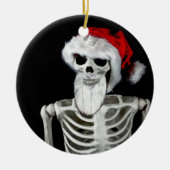Skeleton Santa Christmas Ornament (Vorne)