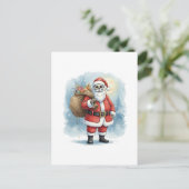 Skeleton Santa Claus Postkarte (Stehend Vorderseite)