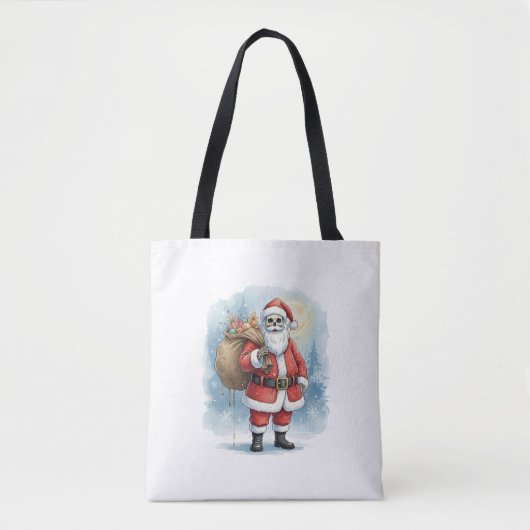 Skeleton Santa Claus Tasche (Vorderseite)