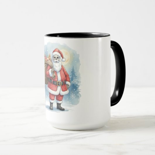 Skeleton Santa Claus Tasse (VorderseiteRechts)
