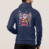 **Skeleton Santa Party – Funny 3D Christmas Skelet Hoodie (Rückseite)