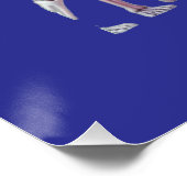 **Skeleton Santa Party – Funny 3D Christmas Skelet Poster (Ecke)