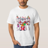 **Skeleton Santa Party – Funny 3D Christmas Skelet T-Shirt (Vorderseite)