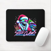 Skeleton Santa Riding T Rex Dinosaur Funny Christm Mousepad (Mit Mouse)