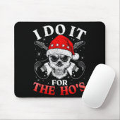 Skeleton Santa Rocker Inappropriate Funny Guitar G Mousepad (Mit Mouse)