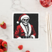 Skeleton Santa Serviette (Beispiel)