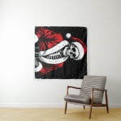 Skeleton Santa Wandteppich (Beispiel (Horizontal))