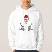 Skeleton Santa with Devil Horns Hoodie (Vorderseite)