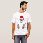 Skeleton Santa with Devil Horns T-Shirt (Vorne ganz)